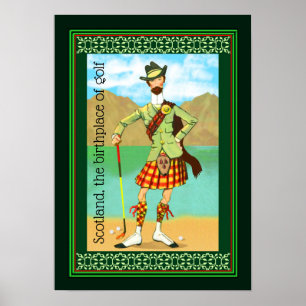Poster L'Écosse, le lieu de naissance du golf