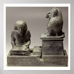 Poster L'écriture royale de Nebmertuf de scribe sous le