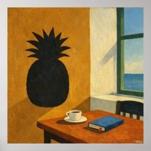 Poster L'écriture sur le mur ressemble à un ananas