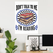 Poster Lecteur Cadeau Je Lis Des Livres (Bureau à domicile)