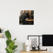 Poster Lecteur d'actualités contemplatives (Bureau à domicile)