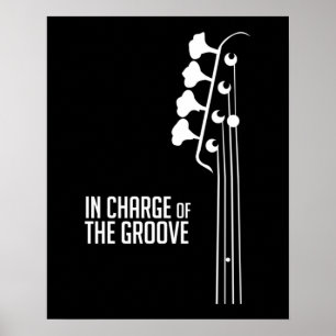 Poster Lecteur de basse en charge du Groove