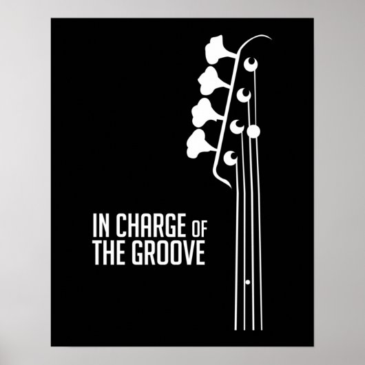Poster Lecteur de basse en charge du Groove (Devant)