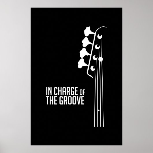 Poster Lecteur de basse en charge du Groove (Devant)
