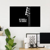 Poster Lecteur de basse en charge du Groove (Bureau à domicile)