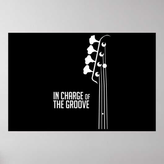 Poster Lecteur de basse en charge du Groove (Devant)