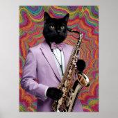 Poster Lecteur de saxophone Panther (Devant)