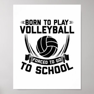 Poster Lecteur de volley-ball, Discours   Cadeau Sport Co