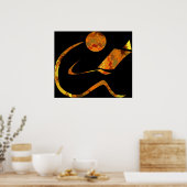 Poster Lecteur d'impression dorée (Cuisine)