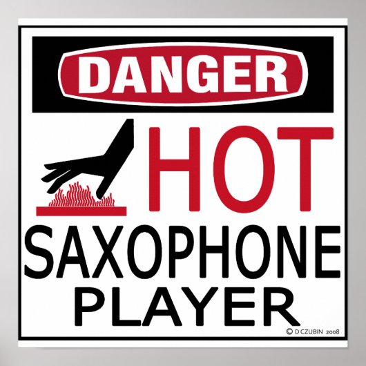 Poster Lecteur Hot Saxophone (Devant)