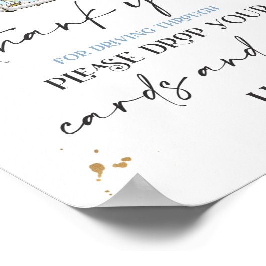 Poster Lecteur Par Cartes Baby showers Cadeaux Signal Flo (Coin)