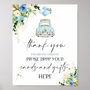 Poster Lecteur Par Cartes Baby showers Cadeaux Signal Flo