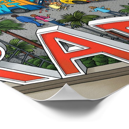 POSTER LECTEUR RADIO (Coin)