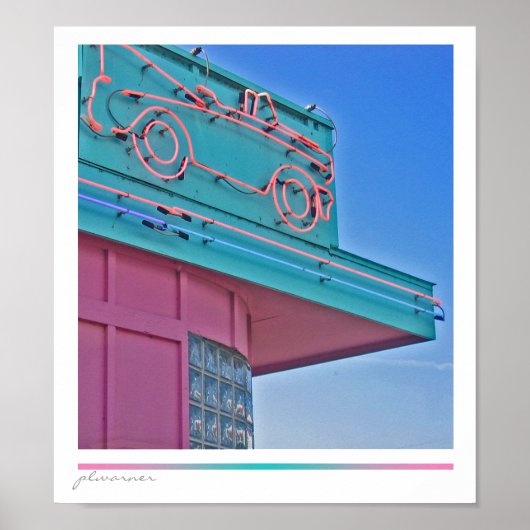 Poster Lecteur vintage (Devant)