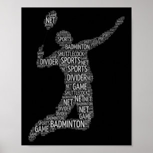 Poster Lecteur Volant de badminton