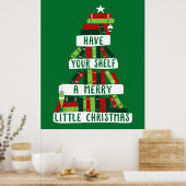 Poster Lecteurs et amateurs de livres Arbre de Noël (Cuisine)