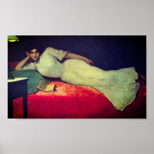 Poster Lectura - par Julio Romero de Torres (1900) (Devant)