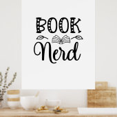 Poster Lecture Art Book Nerd (Cuisine)