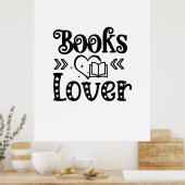 Poster Lecture Art Books Lover (Cuisine)