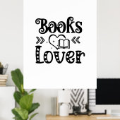 Poster Lecture Art Books Lover (Bureau à domicile)