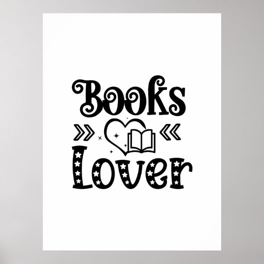 Poster Lecture Art Books Lover (Devant)