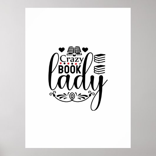 Poster Lecture Art fou livre dame (Devant)