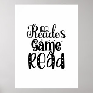 Poster Lecture Art Reades Jeu Lire
