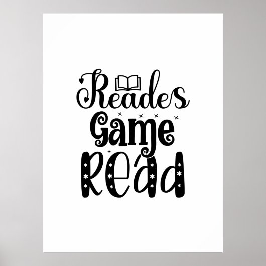 Poster Lecture Art Reades Jeu Lire (Devant)
