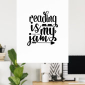 Poster Lecture Art Reading est My Jam (Bureau à domicile)