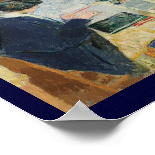 Poster Lecture au bord du lit (Coin)