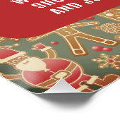 Poster Lecture classique Père Noël, Visite Père Noël, QR  (Coin)