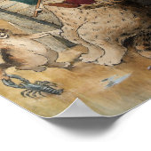 Poster Lecture de chats par Louis Wain (Coin)