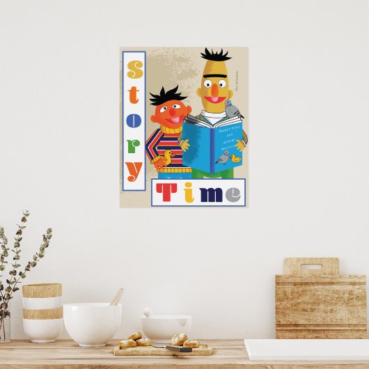 Poster Lecture de classe Bert et Ernie (Cuisine)