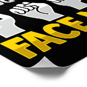 Poster Lecture de la lèvre ASL Gesture main sourde Perte  (Coin)