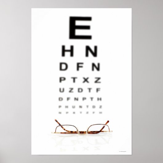 Poster Lecture de lunettes (Devant)