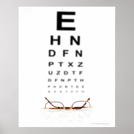 Poster Lecture de lunettes (Devant)
