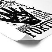 Poster Lecture de Palme Orientation Spirituelle Fortune (Coin)