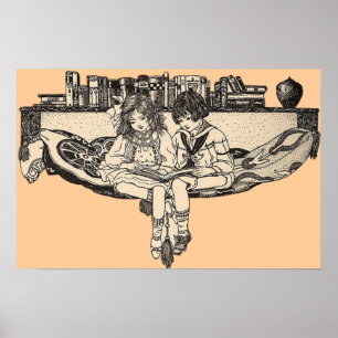 Poster Lecture des filles et des garçons