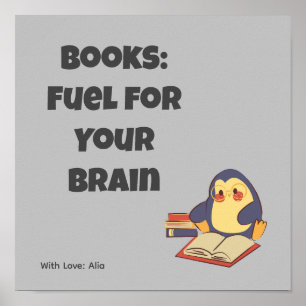 Poster Lecture des livres motivation