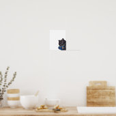 Poster Lecture d'un livre par un chat, Louis Wain (Cuisine)