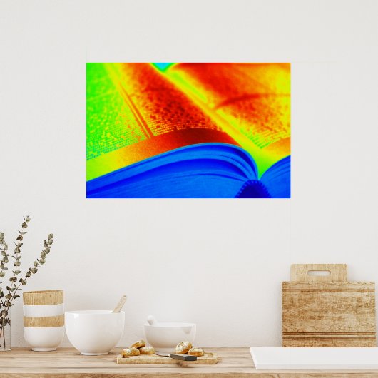 Poster lecture en couleur (Cuisine)