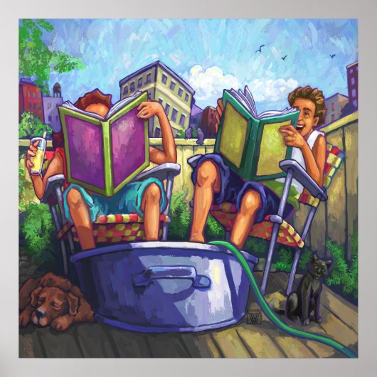 Poster Lecture en été (Devant)