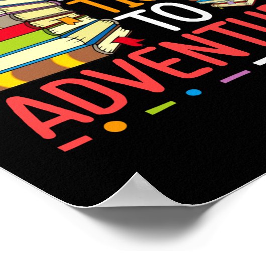 Poster Lecture Est Un Billet Pour Adventure Library Stude (Coin)