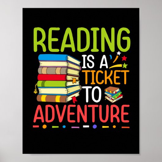 Poster Lecture Est Un Billet Pour Adventure Library Stude (Devant)