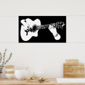 Poster Lecture graphique de guitare (Cuisine)