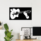 Poster Lecture graphique de guitare (Bureau à domicile)