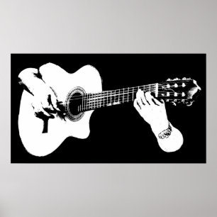 Poster Lecture graphique de guitare