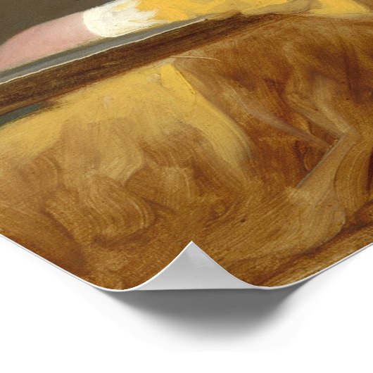 Poster Lecture jeune fille (Coin)