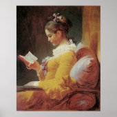 Poster Lecture jeune fille (Devant)