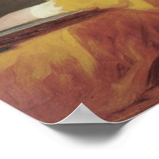 Poster Lecture jeune fille (Coin)